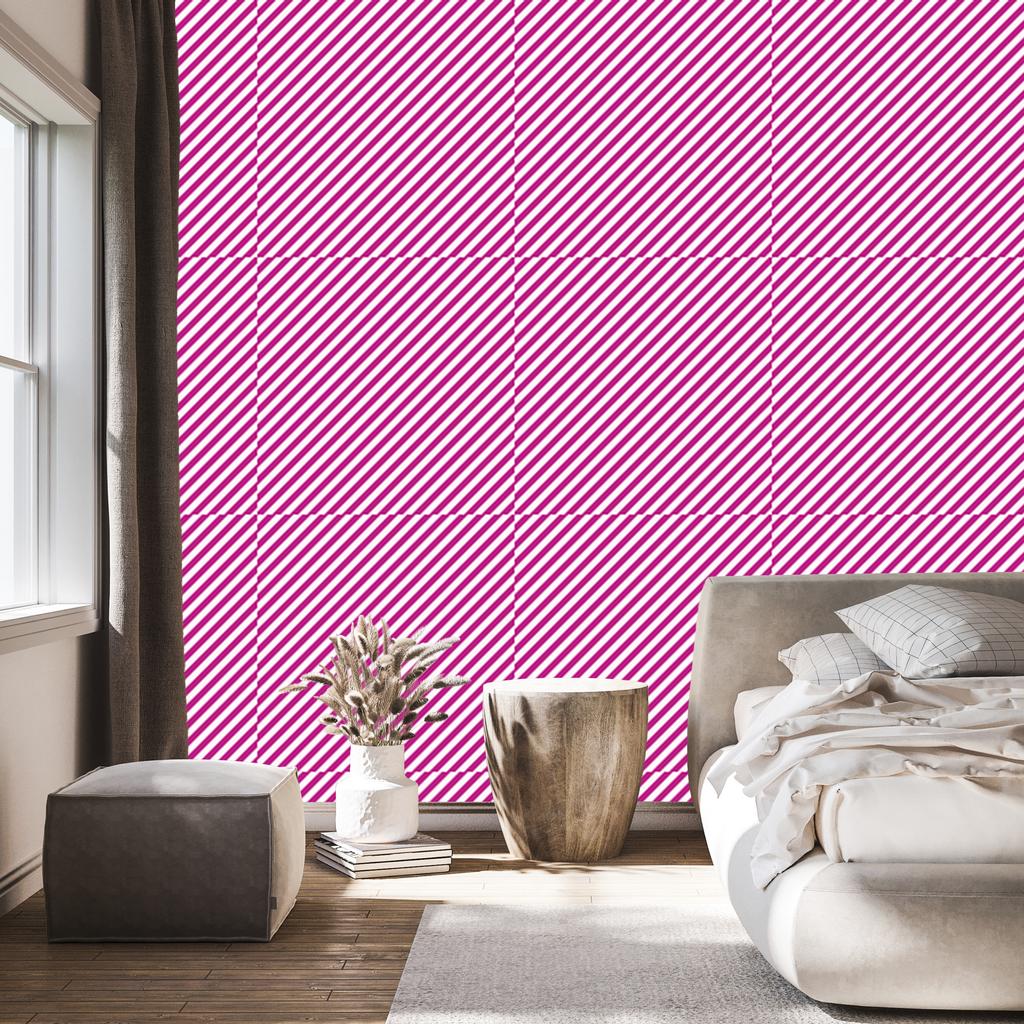 Powder pink and purple stripes wallpaper, powder pink background 50x1000