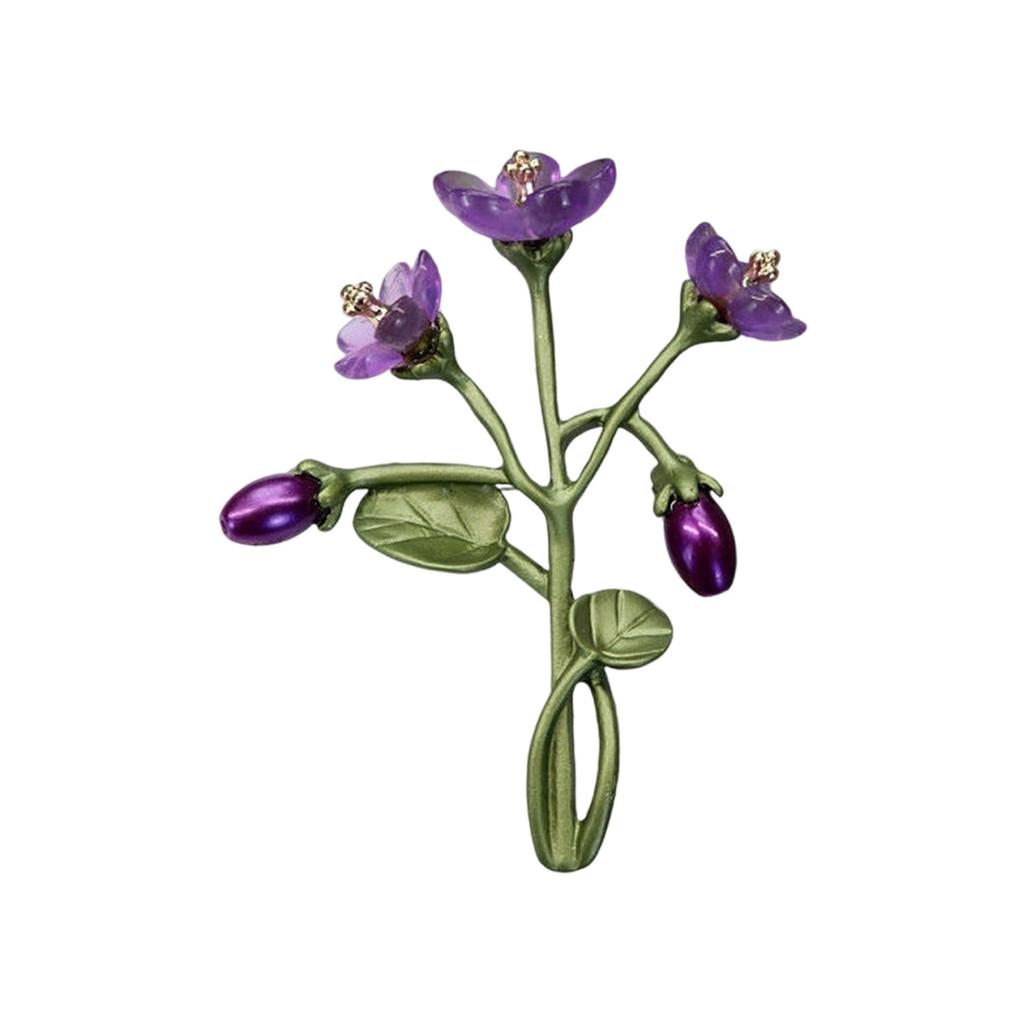 Colorful Brooch Multifuntional Accessory Beautiful Plant Pin Plant Brooch Perfect for Fashion Enthusiasts Present