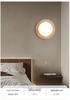 Wabi-Sabi Style Japanese Walnut Wall Lamp for Living Room, Bedroom, Hotel Entrance, or Corridor.