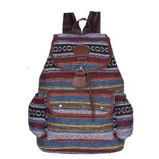 Schultasche Rucksack ethnischer Stil vielseitig Retro College-Stil Schultasche für Studenten Outdoor-Reisetasche lässig große Kapazität modische Tasche