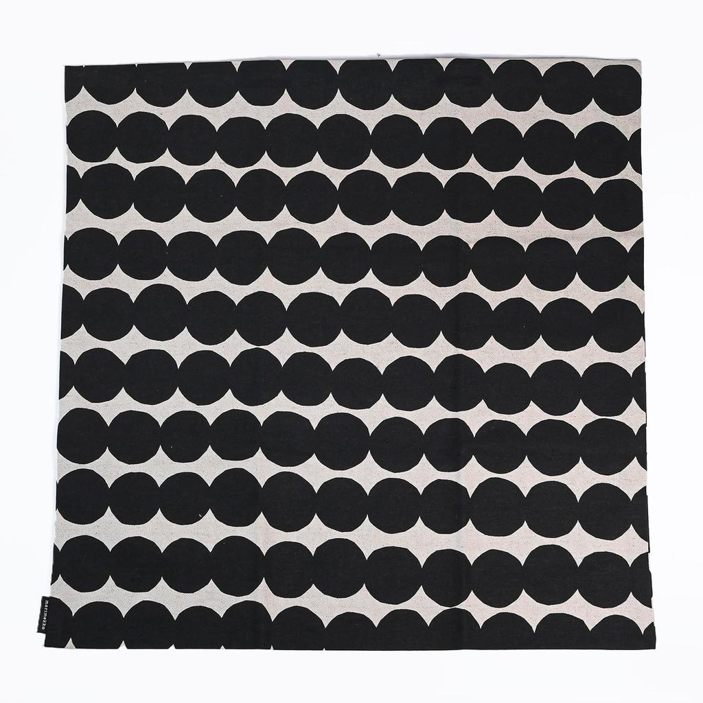 Marimekko Russy Mat Cushion Cover, 50x50cm, Black, 73644 890 [Parallel Import]