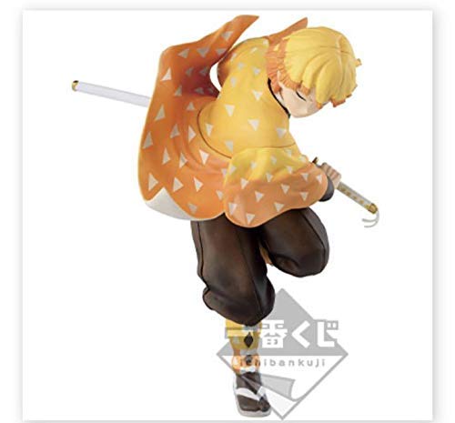 Banpresto Ichiban Kuji Demon Slayer: Kimetsu no Yaiba Mugen Train Arc C Prize Zenitsu Agatsuma Figure