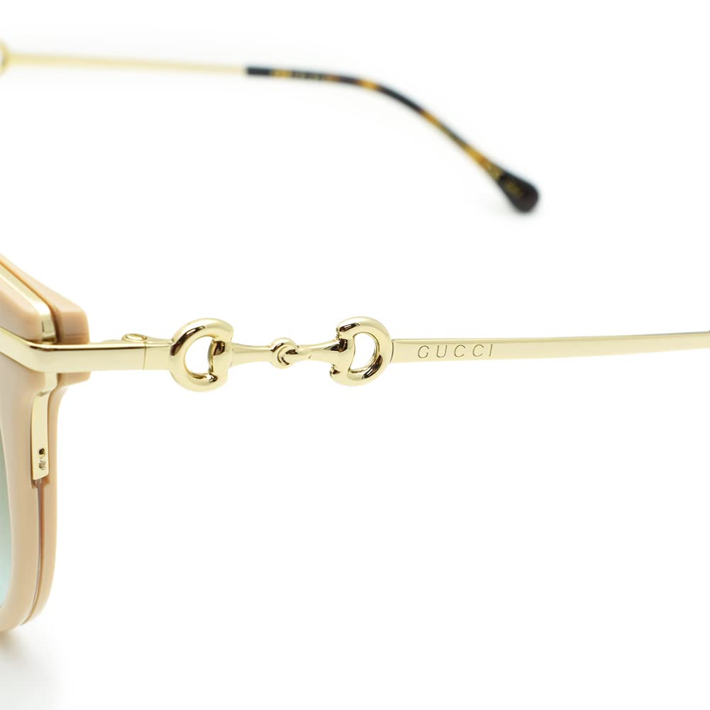 Sunglasses for Women GG1015SK 002 Ivory Gold Green Gradient [Gucci]