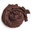 Silk Scarf Women'S Mulberry Silk Solid Color Versatile Summer Scarf Thin Sunscreen Outer Shawl Yarn Brown