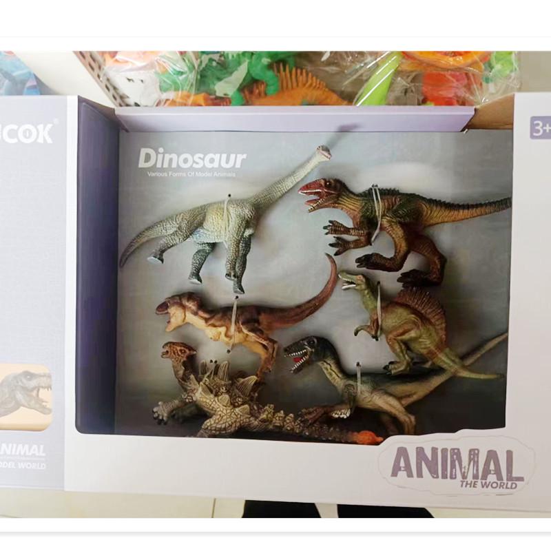 Dinosaur Toy Gift Set: Early Education Animal Playset for Kids Ages 3-9