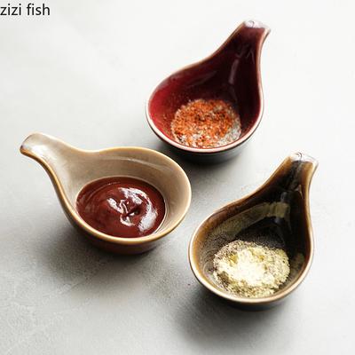 Výměnná rukojeť pece Kořenící miska Keramická miska na sójovou omáčku Miska na ocet Misky na steakovou omáčku Misky na omáčku na namáčení Nástroj na koření