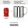 Thickened 304 Stainless Steel Drinking Cup with Lid for Kindergarten Students - Multiple Sizes Available