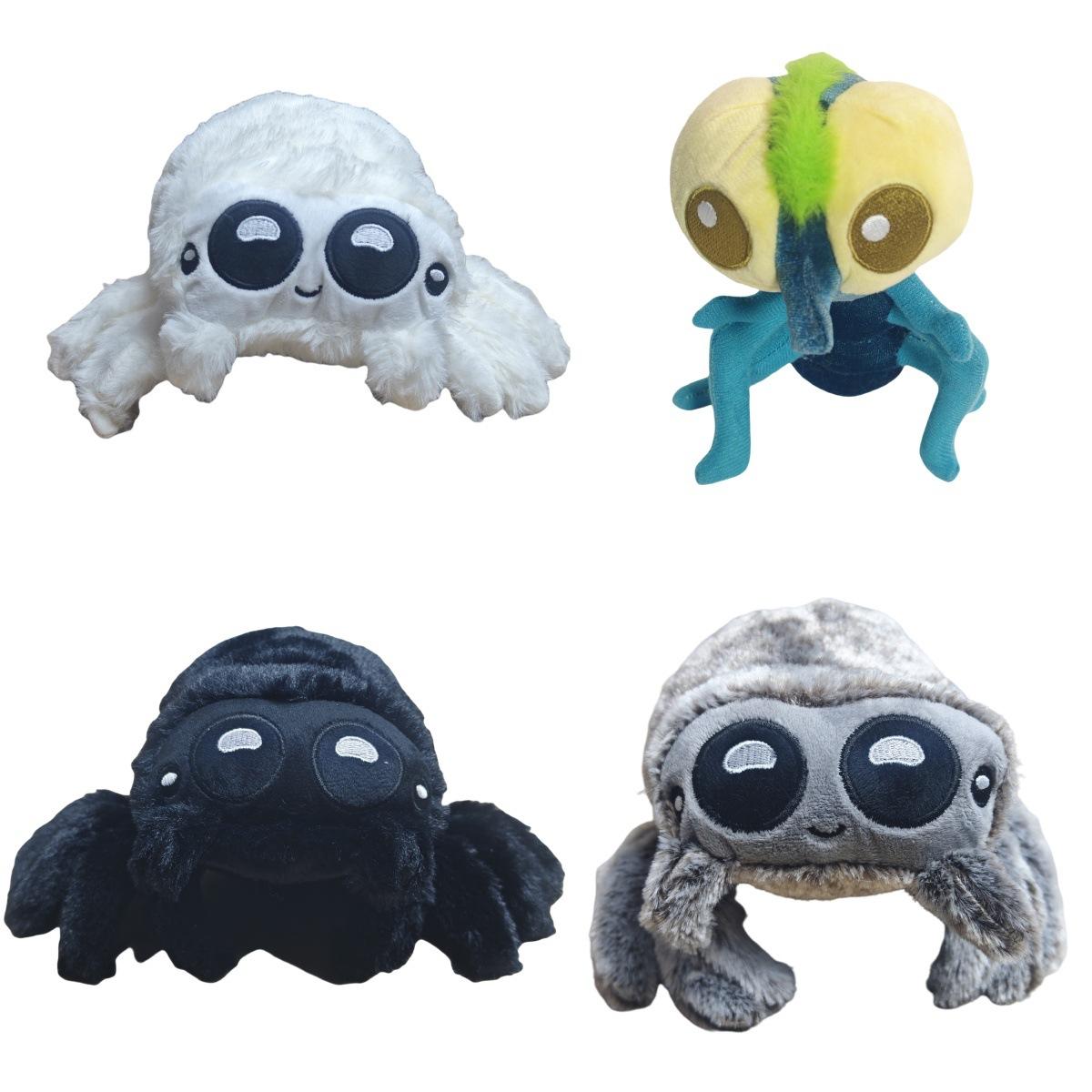 Happy Time For Kids Black Simulated Little Spider Doll Lucas Spider And White Spider Plush Toy Doll