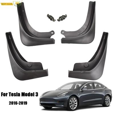 Błotniki samochodowe dla Tesla Model 3 2016 2017 2018 Przednie Tylne Błotniki Chlapacze Błotniki Ochraniacz Błotnika