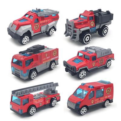 Huang Yem Fire Truck Toy Car, Kids Mini Pullback Emergency Rescue Vehicle Set, Great Gift for Boys and Girls, Birthday or Christmas