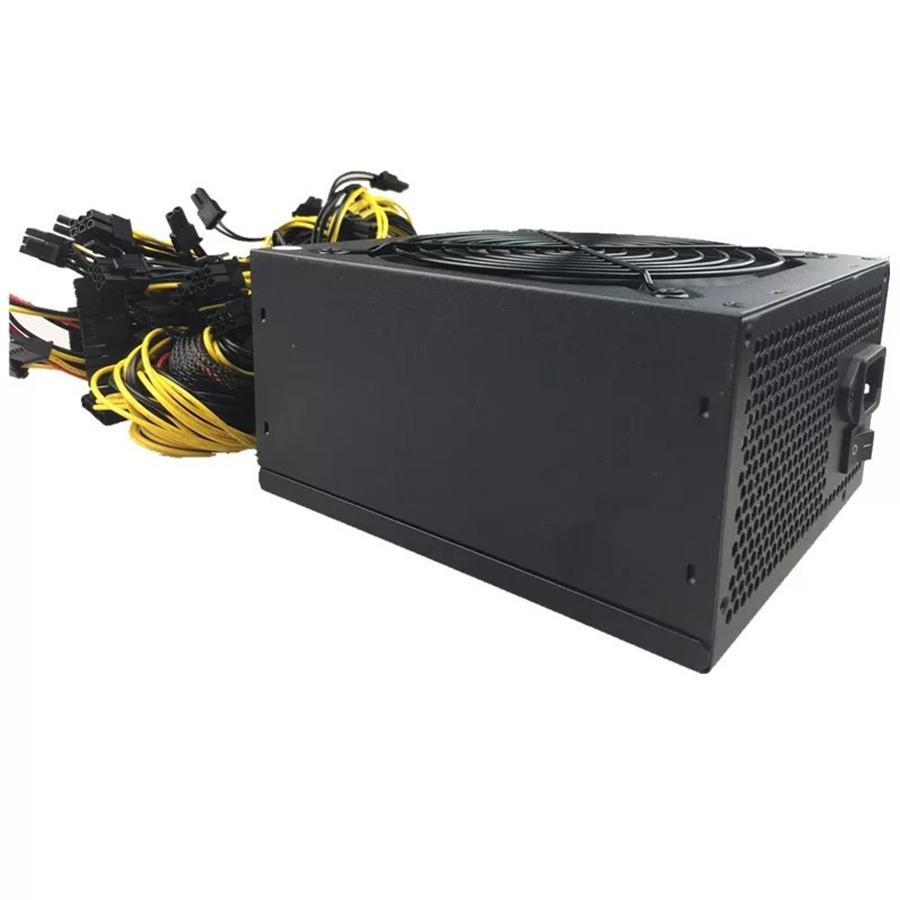 2000W 190-265V Portable Computer Mining Power Supply ATX Fit For 8 Graphics Card Eth Coin