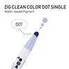 Kuretake ZIG Clean Color Dot Markers, Gentle 6-Color Set, AP Certified, Ideal for Marking Planners/Diaries, Photocopyable, Acid-Free, Lightfast, Odorl