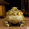 Copper Treasure Bowl Ornament Pixiu Living Room Housewarming Gift Metal Craft