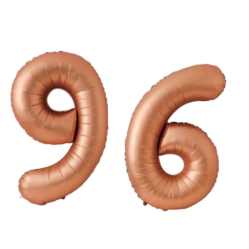 40-Inch Retro Orange Digital Aluminum Film Balloon, Baby Children'S Birthday Party Classroom Decoration Wedding Celebration Decoration