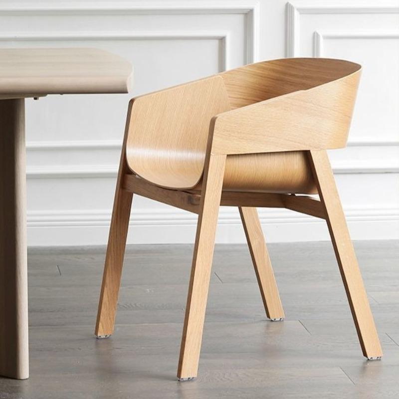 Nordic Dining Chairs Solid Wood Living Room Chairs Minimalist Portable Chair Creative Design Desk Chair Luxury Home Furniture