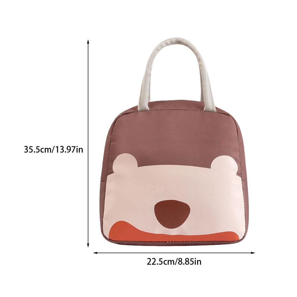 Lunch Bag Portable Waterproof Handbag Bags Insulated Container Durable Storage Cartoon Handle Household Accessories