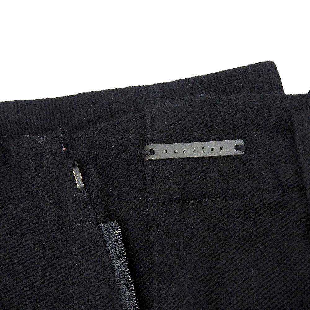 nude:masahiko maruyama Linen x Wool Center Press Pants Bottoms Men's Black 1 NH-1240 Bottoms 1 blackUsed