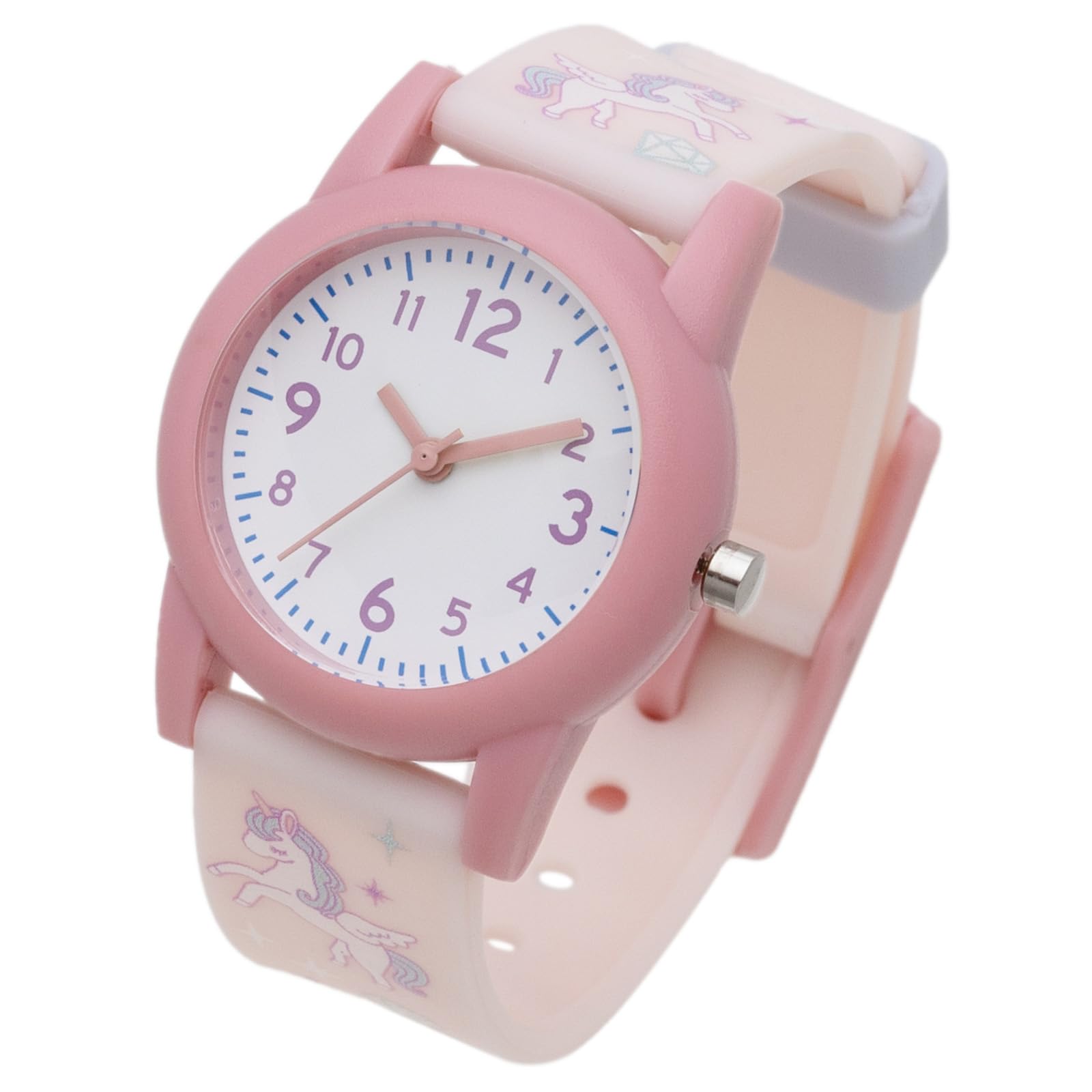 

Fieldwork Women s Analog Watch with PVC Strap, Pink, More KDS015-4, for Kids, Available in Pink, Light Blue, Yellow, and Purple