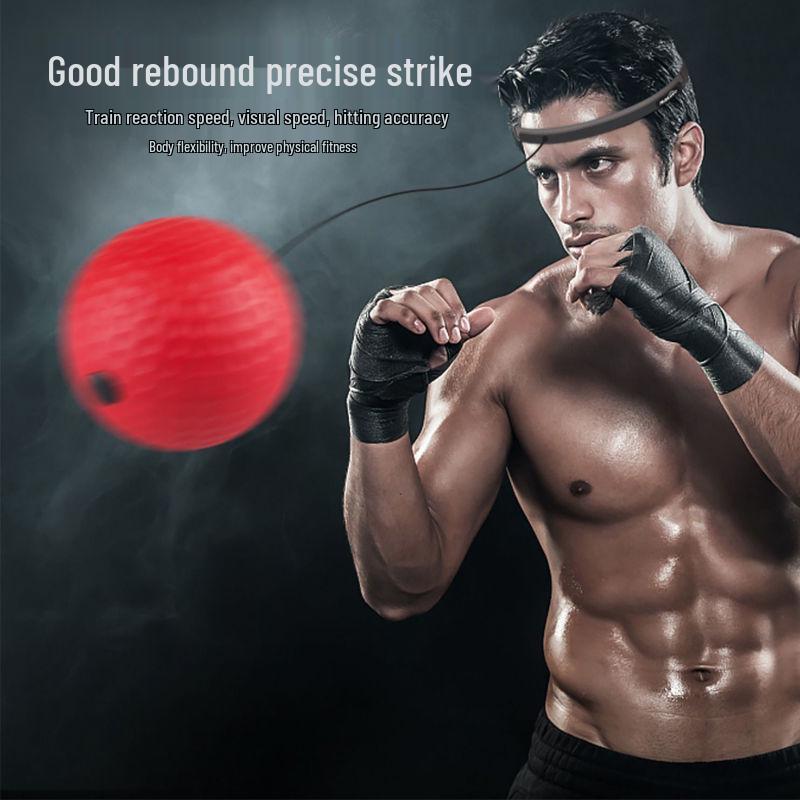 Zhijia Head-Mounted Boxing Speed Reaction Training Ball for Stress Relief