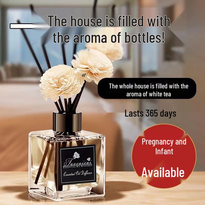 Gardenia Scent Aroma Diffuser for Bedroom, Living Room & Bathroom - Long-Lasting Odor Removal & Deodorizing Air Freshener