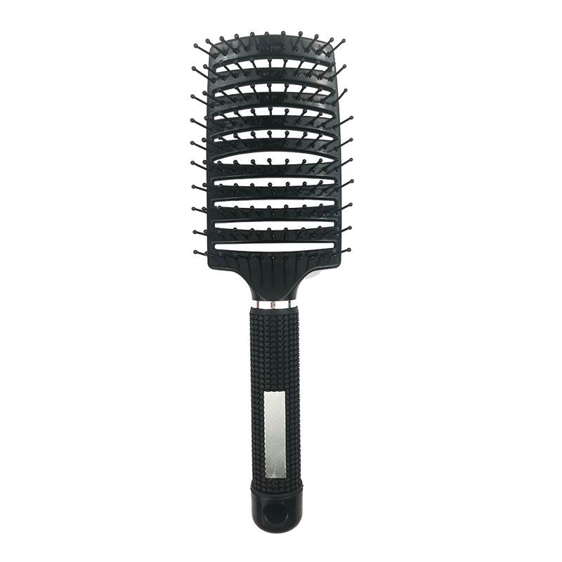 Meier Comb, large curved rib-shaped comb, makeup comb, for home massage comb, wide-tooth comb, curly hair comb чёрный