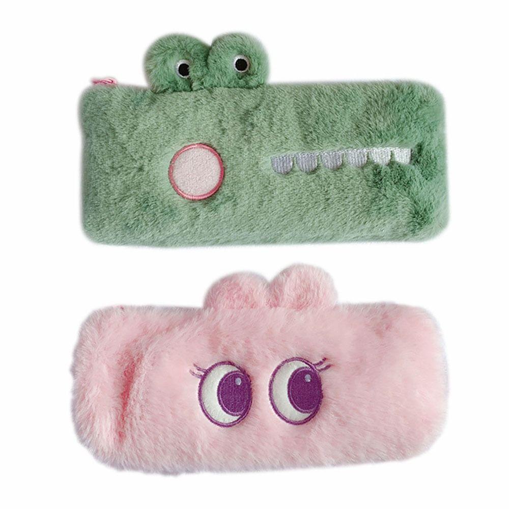 

Multi-function Stationery Organizer Plush Pen Bag Durable Stationery Storage Bag