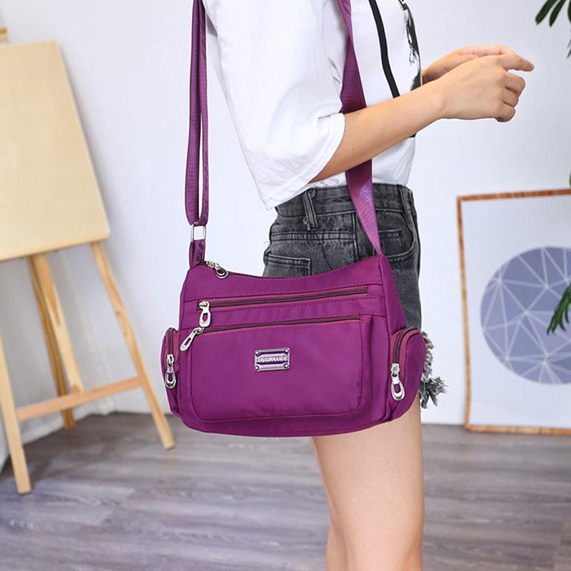 Yogodlns Women Fashion Waterproof Single Shoulder Bag Waterproof Nylon Shoulder Messenger Casual Travel Bags
