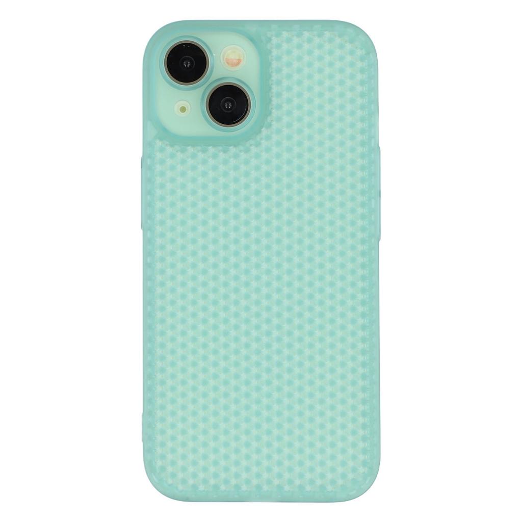 For iPhone 15 Case Heat Dissipation Hard PC Phone Cover with Camera Lens Protector