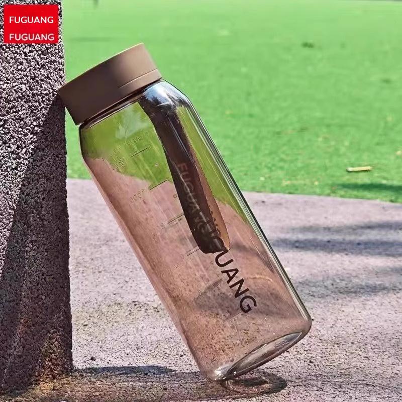 Summer Simple Portable Shock-Resistant Sports Water Bottle for Men and Women/Students/Plastic Cup/Large Capacity/Creative Cup