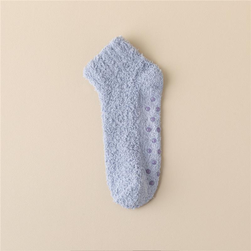 Thickened Thermal Socks Women Winter Warm Home Soft Thickened Plus Velvet Sleeping Anti Slip Floor Slipper Sock Christmas Gift