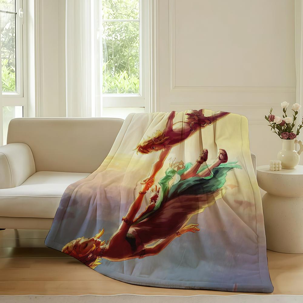 

Adventure games Z-Ze L-Lda Blanket For Sofa Office Bed Plane Travel Sleep Read Relax Camping Soft And Warm 75cmx90cm