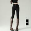 Women's High-Waisted Skinny Stretch Jeans - 2025 Autumn/Winter Plus Velvet Nine-Point Pencil Pants