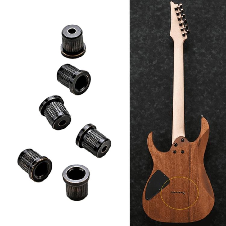 6 Pcs Guitar Through Body String Ferrules Replacement Guitar Parts Easy Install