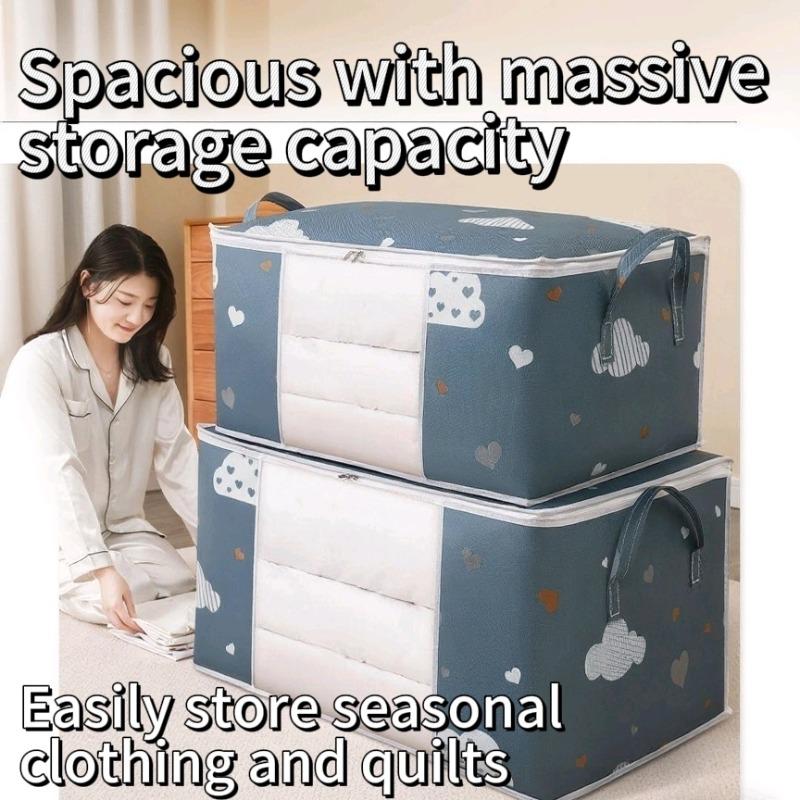 Big Capacity Storage Bag 4/2/1PCS Quilt Clothes Moisture Dust Proof Proof Organizer Duvet Blanket Sorting Bags Luggage Bag