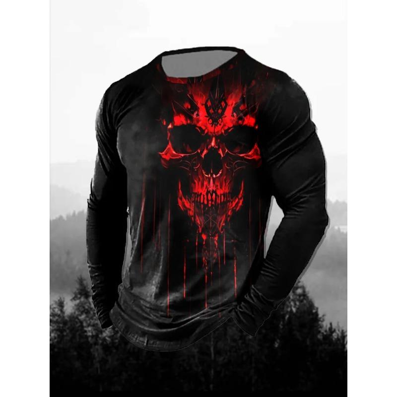 3D Printed Lion Pattern Men's T-Shirt Casual Comfortable Long Sleeve Fashion Clothing