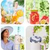 5Pcs Silicone Straw Covers Cap for Stanley 30&40 Oz Flower Straw Toppers 10mm Dust-Proof Caps Tumbler with Handle