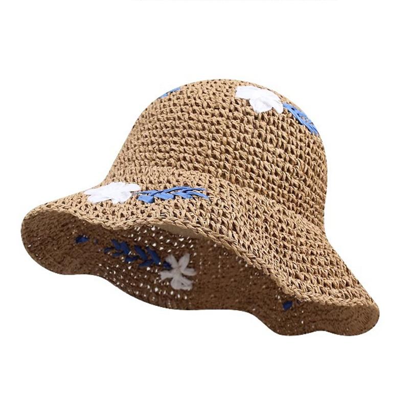Sweet Bucket Hat Vintage Sun Protection Cap Summer Sun Hat Soft Foldable Fisherman Cap For Women Girls Outdoor Sunshade Hat