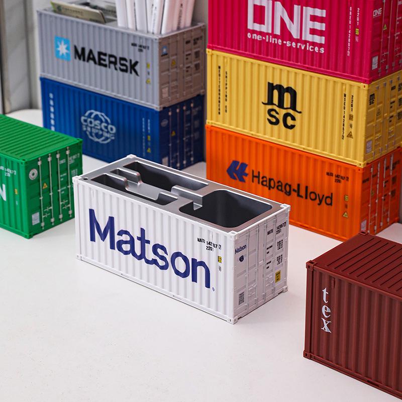 20ft Model Container Pen Holder & Business Card Box