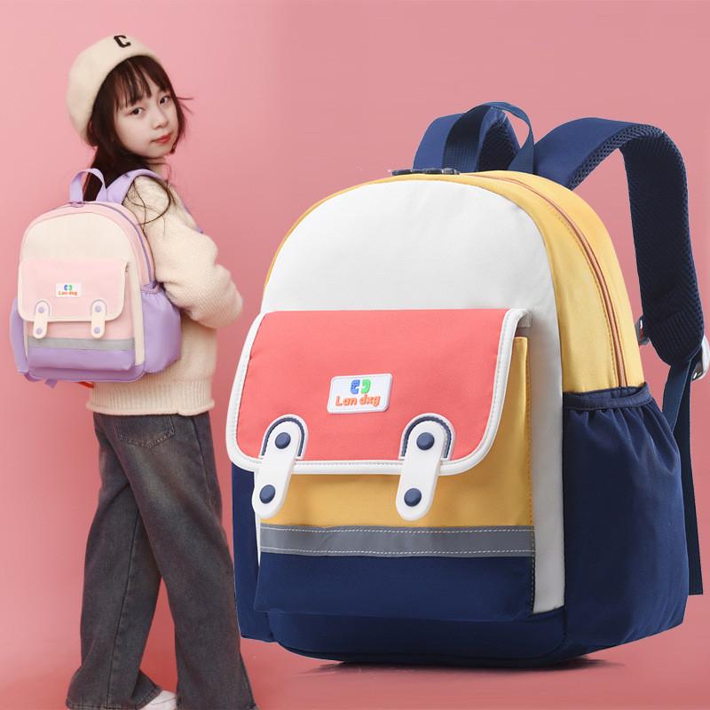 Cute Cartoon Oxford Cloth Kids Backpack Colorful Preschool Bag Unisex