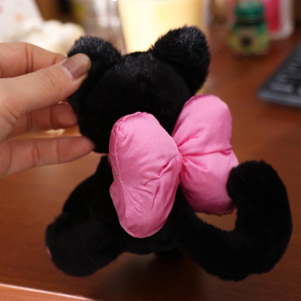 PP Cotton Kitty Keyring Doll Soft Stuffed Doll Keychain Lovely Bow Cat Plush Keychain  Kid Girl Boy