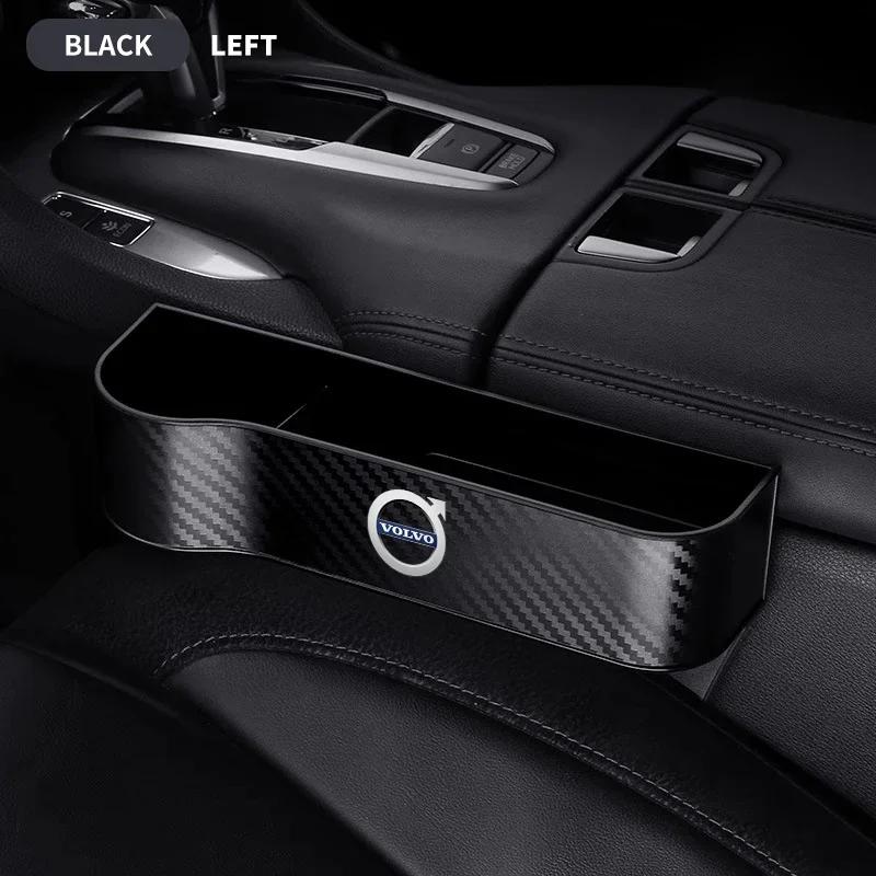 Car Seat Crevice Gaps Storage Box Seat Organizer Gap Slit Filler Holder For Volvo RDESIGN XC60 XC90 S60 S80 S60L V40 V60 AWD V90