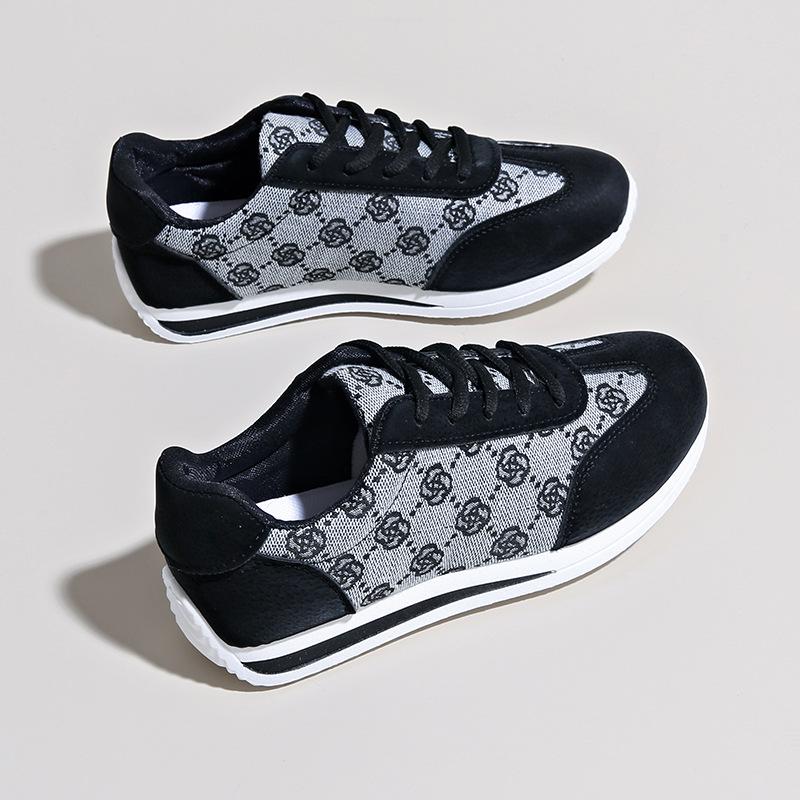 

Spring and Autumn Trend Lightweight Fashion Forrest Gump Shoes Women s New Soft Sole Simple Casual Versatile Sports Women s Shoes 43 чёрный