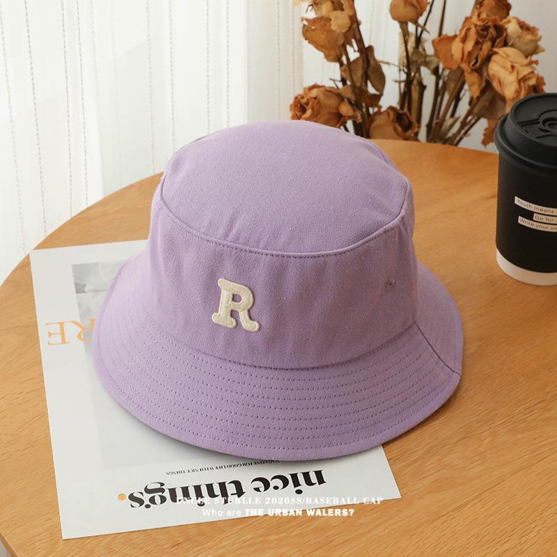 R Letter Fisherman Hat Unisex Spring/summer Sun Visor Hat Outdoor Travel Beach Camping Casual Hat