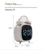 Creative GH8032 Multifunctional Large LED Metal Alarm Clock