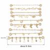 1pc 8-9cm Bracelet Safety Chain High Color Retention Gold Plating Safety Chain Tassel Pendant Chain Accessories DIY Handmade