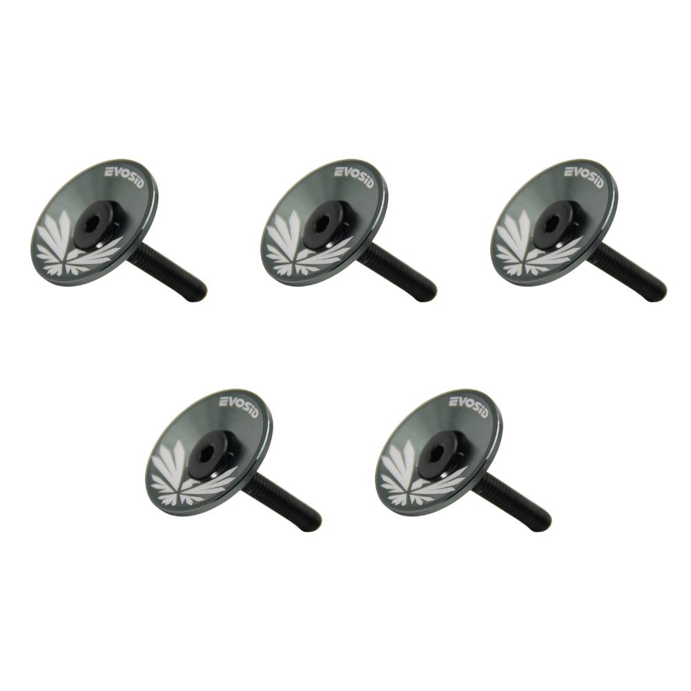 5Pcs Bicycle Headset Cap MTB Road Bike Stem Headset Top Cap Cover Bike Headset Cover for Fork Head Tube Cycling Accessories