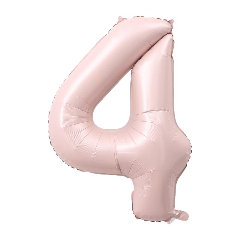 32/40 tum Ljusrosa Blå Sifferballonger Folieballong Födelsedagsballong Festballong 0 1 2 3 4 5 6 7 8 9 Globos Bollar