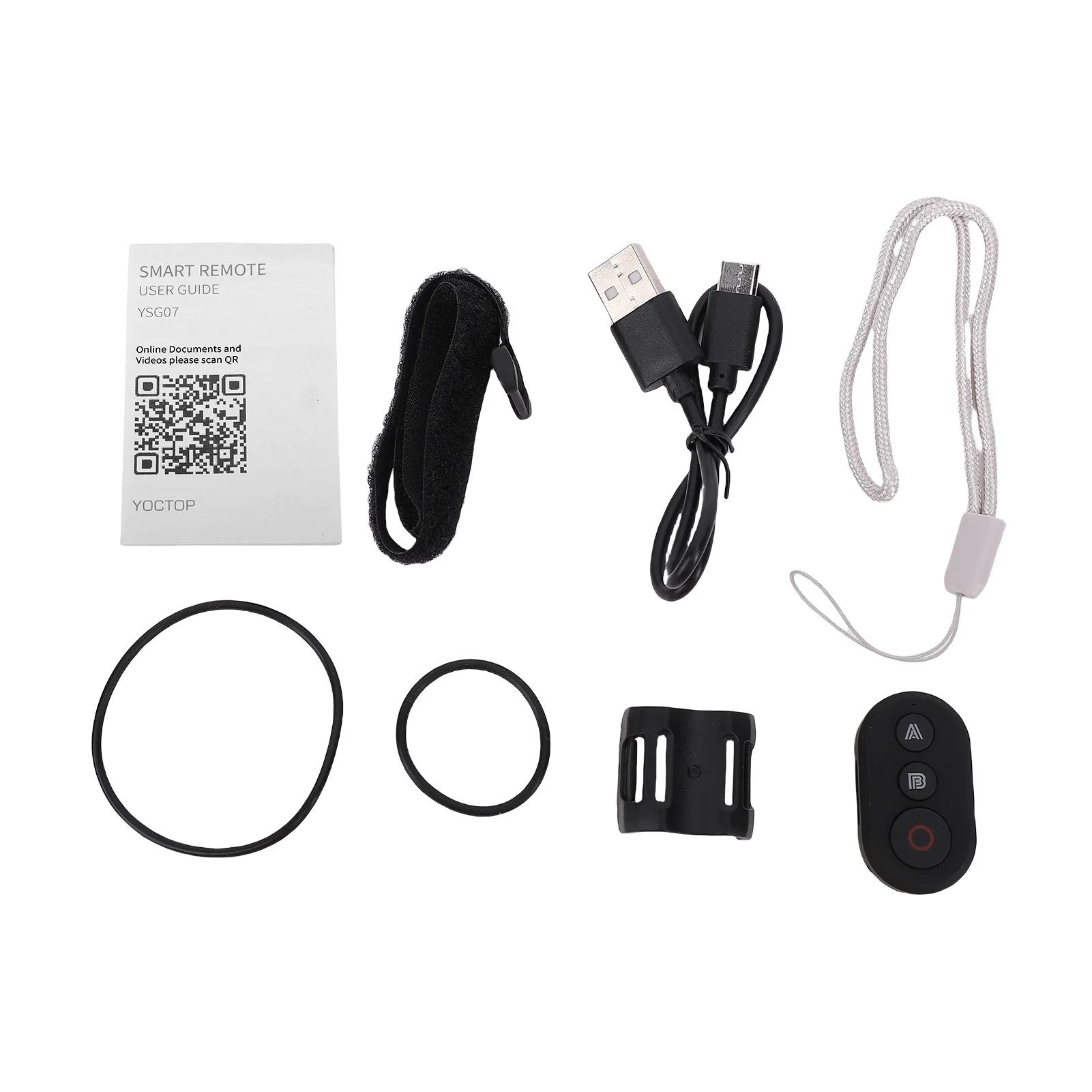 Wireless Camera Remote Control Portable BT Camera Remote Control Rechargeable Sports Camera Controller for Action Cameras чёрный