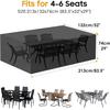 BR-Vie Furniture Covers 213x132x74cm, Waterproof Garden Furniture Cover, Protective Furniture Cover Garden Cover for Table, Sofa, Recliner, Chairs, B
