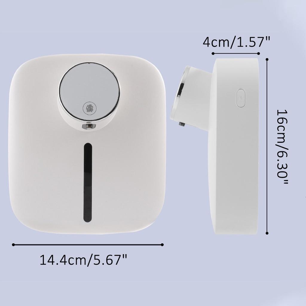 3W Digital Display Rechargeable Infrared Sensor Touchless Pump Automatic Foam Soap Dispenser with Temperature
